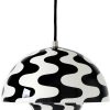 &Tradition FlowerPot VP1 Suspensionblack/white &Tradition FlowerPot VP1 Suspension