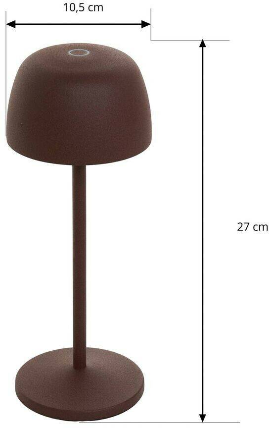 Lindby LED Table Lamp Arietty Lindby LED Table Lamp Ariettybrown rust